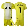 Tottenham Hotspur Guglielmo Vicario #1 Keeper Tredjedraktsett Barn 2025-26 Kortermet (+ Korte bukser)